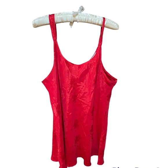 Oscar de la Renta Pink Label Red Chemise Size XL - Picture 2 of 6